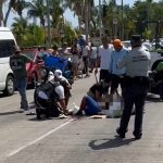 Choque deja a un hombre y una mujer lesionados en la Costera de Acapulco